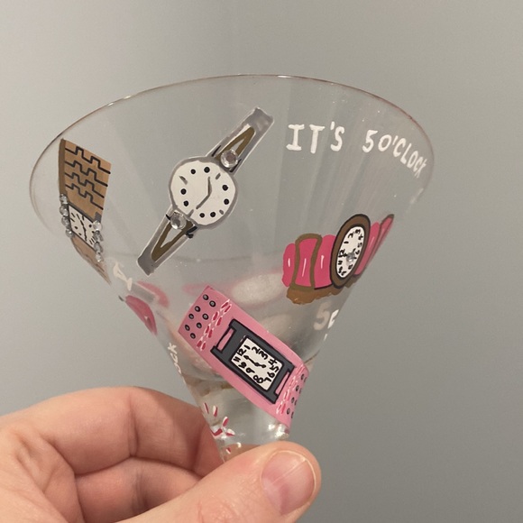 Lolita 5 o'clock somewhere 7 ounce martini collection glass NIB but missing lid - Picture 9 of 14